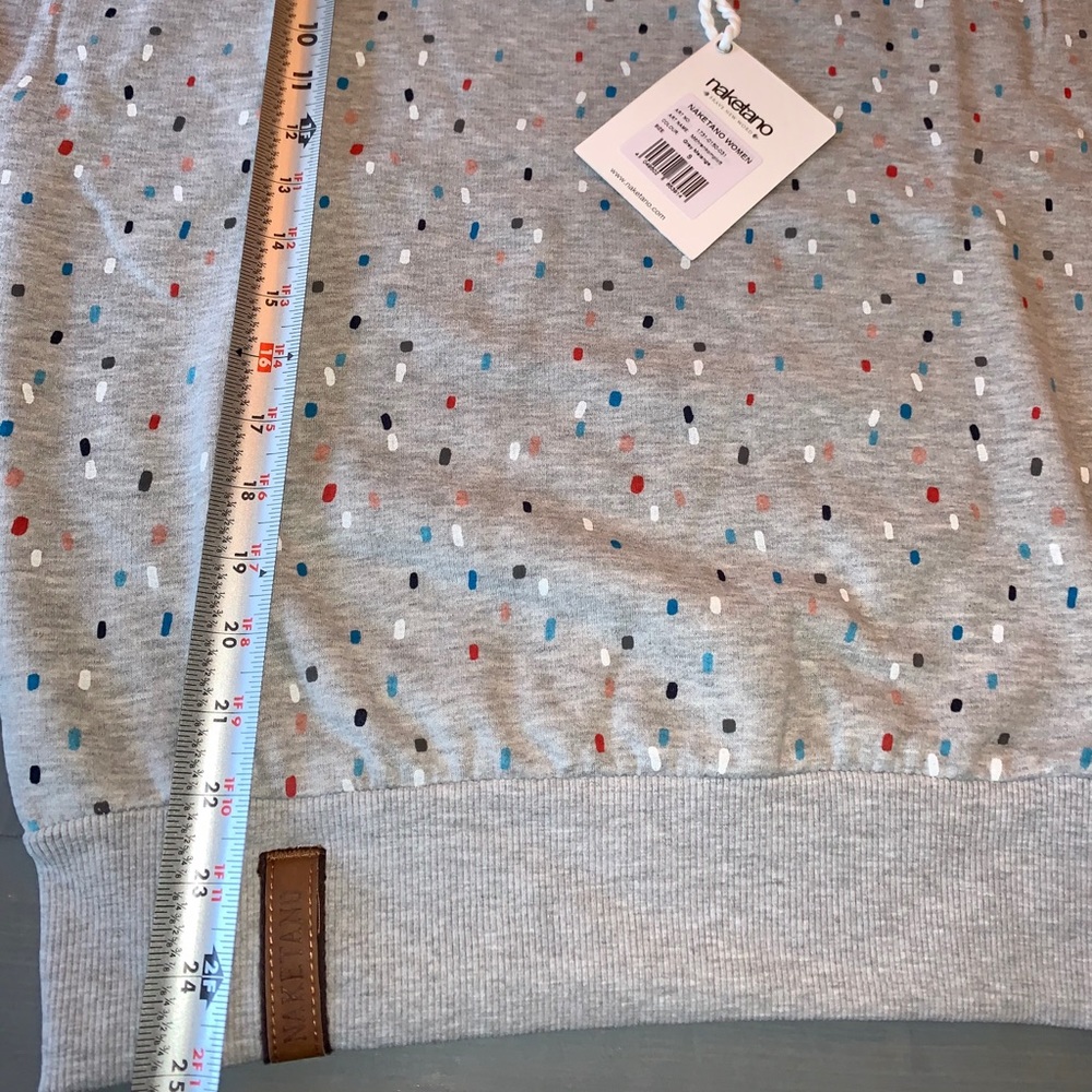 Women’s Naketano sprinkles grey sweatshirt - Picture 4 of 6